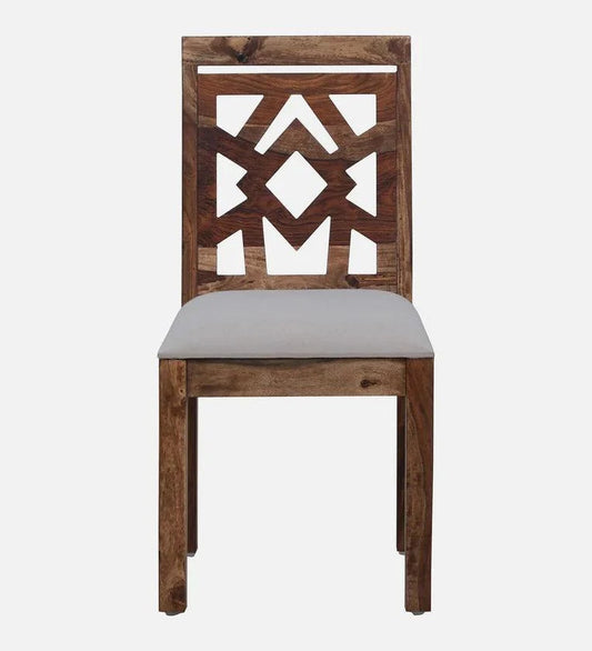 Sheesham Wood 6 Seater Dining Set In Rustic Teak Finish