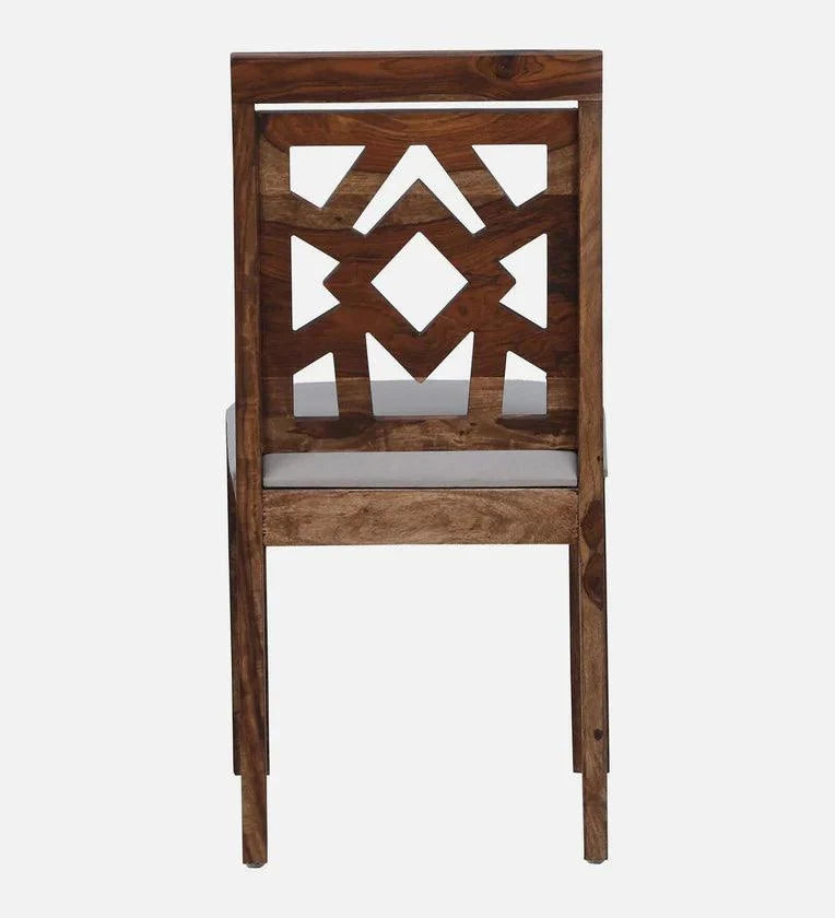 Sheesham Wood 6 Seater Dining Set In Rustic Teak Finish