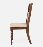 Solid Wood 6 Seater Dining Set in Brown Colour