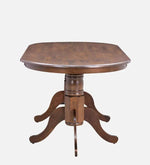 Solid Wood 6 Seater Dining Set in Brown Colour