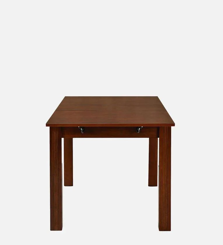 Solid Wood 6 Seater Dining Set In Brown Finish With Bench