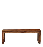 Solid Wood 6 Seater Dining Set in Beige Finish with Bench