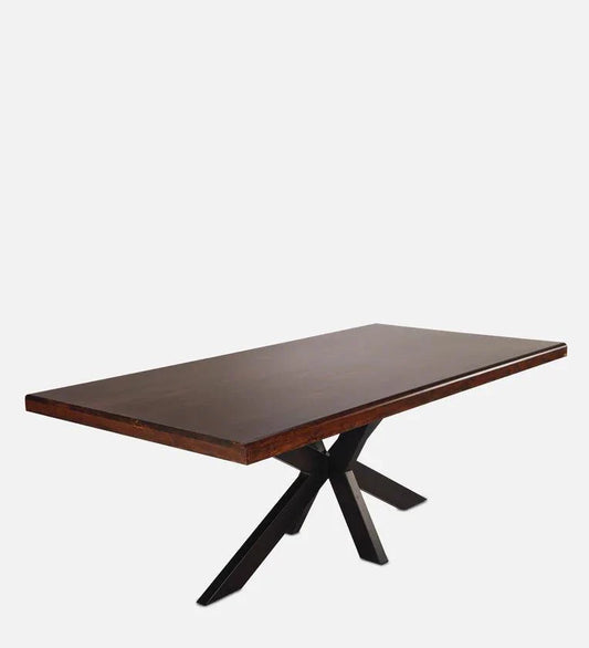 Solid Wood 6 Seater Dining Sets In Brown Colour