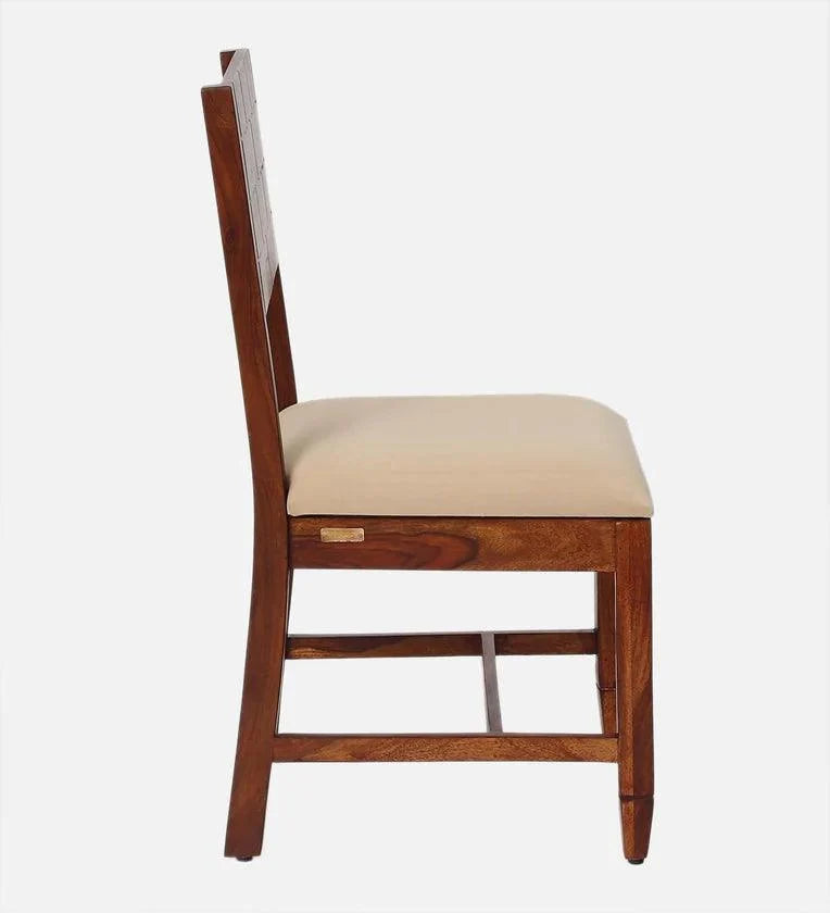 Sheesham Wood 6 Seater Dining Set In Scratch Resistant Honey Oak Finish
