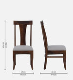 Sheesham Wood 6 Seater Dining Set In Provincial Teak Finish