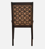 Solid Wood 6 Seater Dining Set In Walnut Finish with Bench