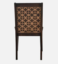 Solid Wood 6 Seater Dining Set In Walnut Finish with Bench