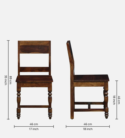 Sheesham Wood 6 Seater Dining Set In Provincial Teak Finish With Bench