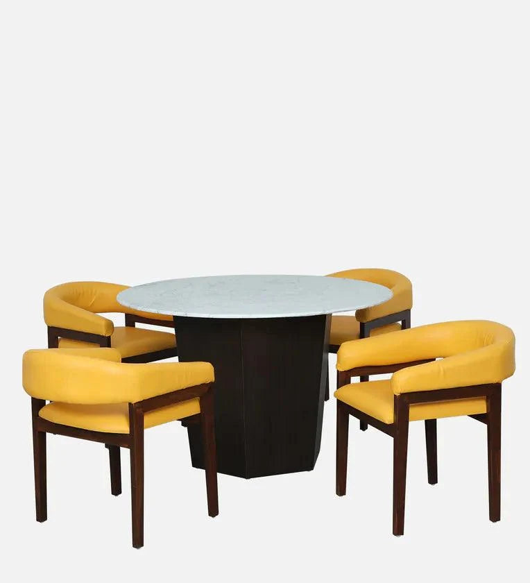 4 Seater Dining Set in Ply Wood Finish