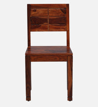 Sheesham Wood 4 Seater Dining Set In Honey Oak Finish