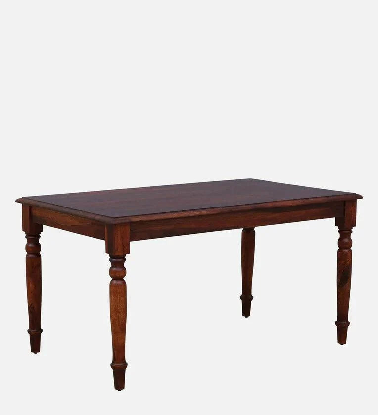 Sheesham Wood 6 Seater Dining Set in Scratch Resistant Honey Oak Finish