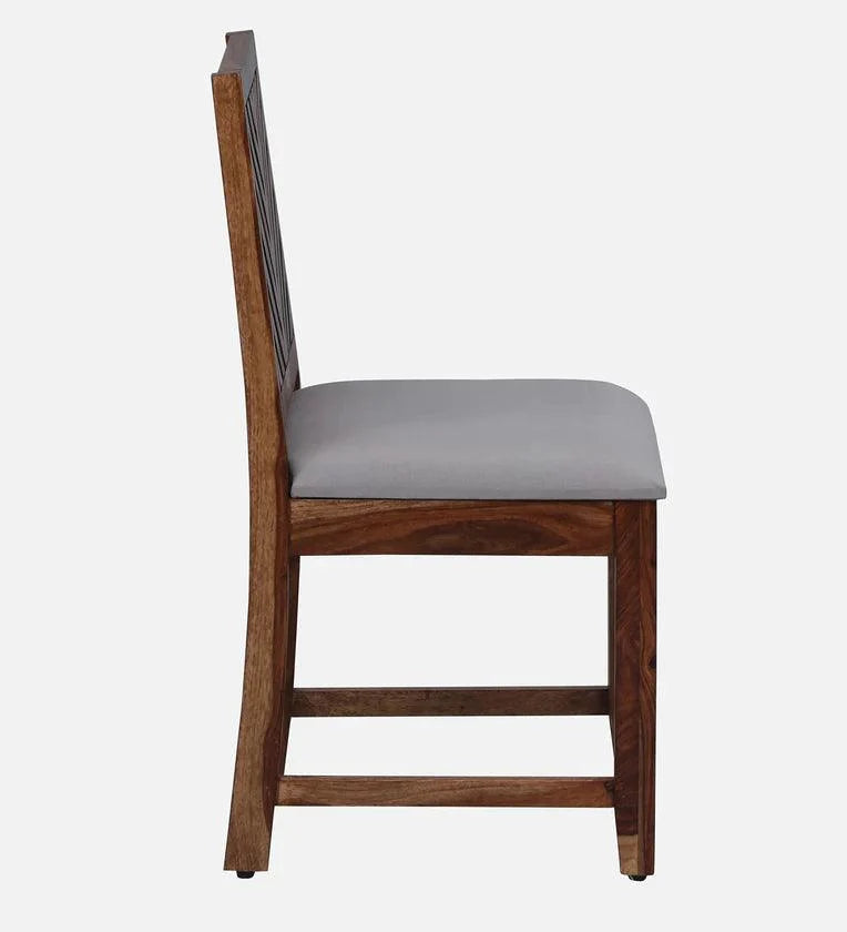 Sheesham Wood 4 Seater Dining Set In Rustic Teak Finish