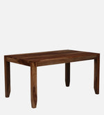 Solid Wood 6 Seater Dining Set in Scratch Resistant Rustic Teak Finish with Bench