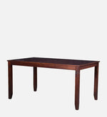 Solid Wood 6 Seater Dining Set In Brown Colour