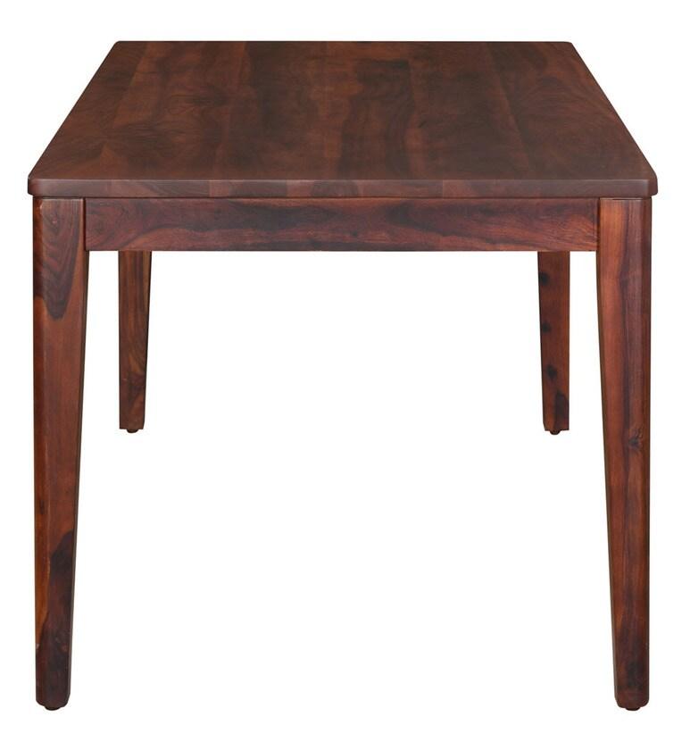 Sheesham Wood 6 Seater Dining Set in Country Light Finish with Bench