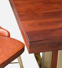 Sheesham Wood 6 Seater Dining Set In Walnut Colour