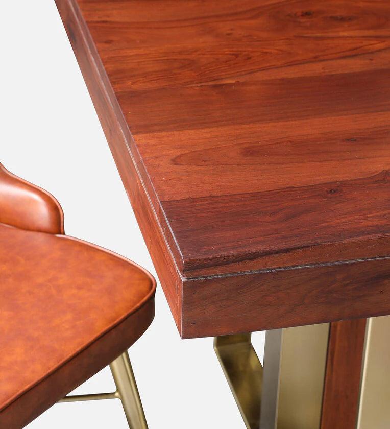 Sheesham Wood 6 Seater Dining Set In Walnut Colour