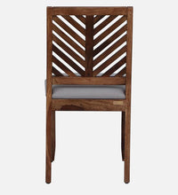 Sheesham Wood 4 Seater Dining Set In Rustic Teak Finish