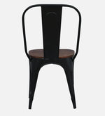Metal 6 Seater Dining Set In Scratch Resistant Black Colour With Bench