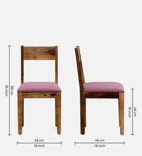 Sheesham Wood 4 Seater Dining Set In Rustic Teak Finish