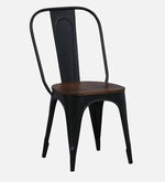 Metal 6 Seater Dining Set In Scratch Resistant Black Colour With Bench