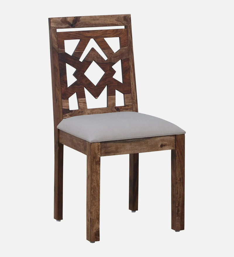 Sheesham Wood 4 Seater Dining Set in Scratch Resistant Rustic Teak Finish