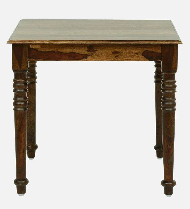 Sheesham Wood 4 Seater Dining Set In Provincial Teak Finish