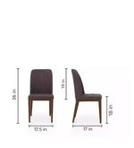 Marble Top 4 Seater Dining Set in Grey & Brown Colour