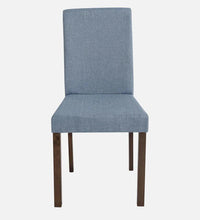 Solid Wood 4 Seater Dining Set in Cocoa & Tempo Teal Finish
