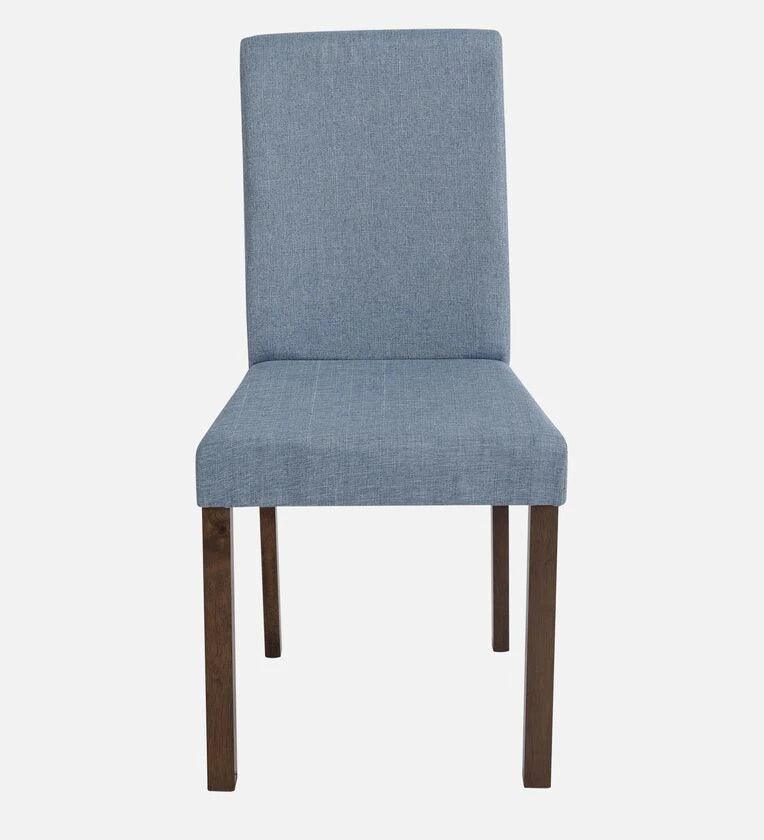 Solid Wood 4 Seater Dining Set in Cocoa & Tempo Teal Finish