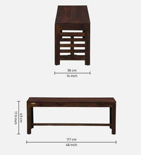Sheesham Wood 6 Seater Dining Set In Scratch Resistant Provincial Teak Finish With Bench