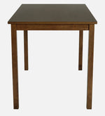 Solid Wood 4 Seater Dining Set in Cocoa & Tempo Teal Finish