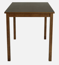 Solid Wood 4 Seater Dining Set in Cocoa & Tempo Teal Finish