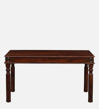 Sheesham Wood 6 Seater Dining Set In Honey Oak Finish