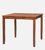Solid Wood 4 Seater Dining Set In Brown Colour