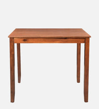 Solid Wood 4 Seater Dining Set In Brown Colour