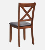 Solid Wood 4 Seater Dining Set In Brown Colour