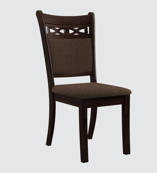 Solid Wood 6 Seater Dining Set in Asrio Brown Finish